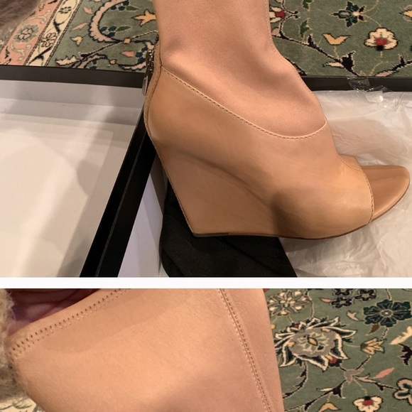 Alexander wang open toe beige wedge size 38 - Picture 2 of 4